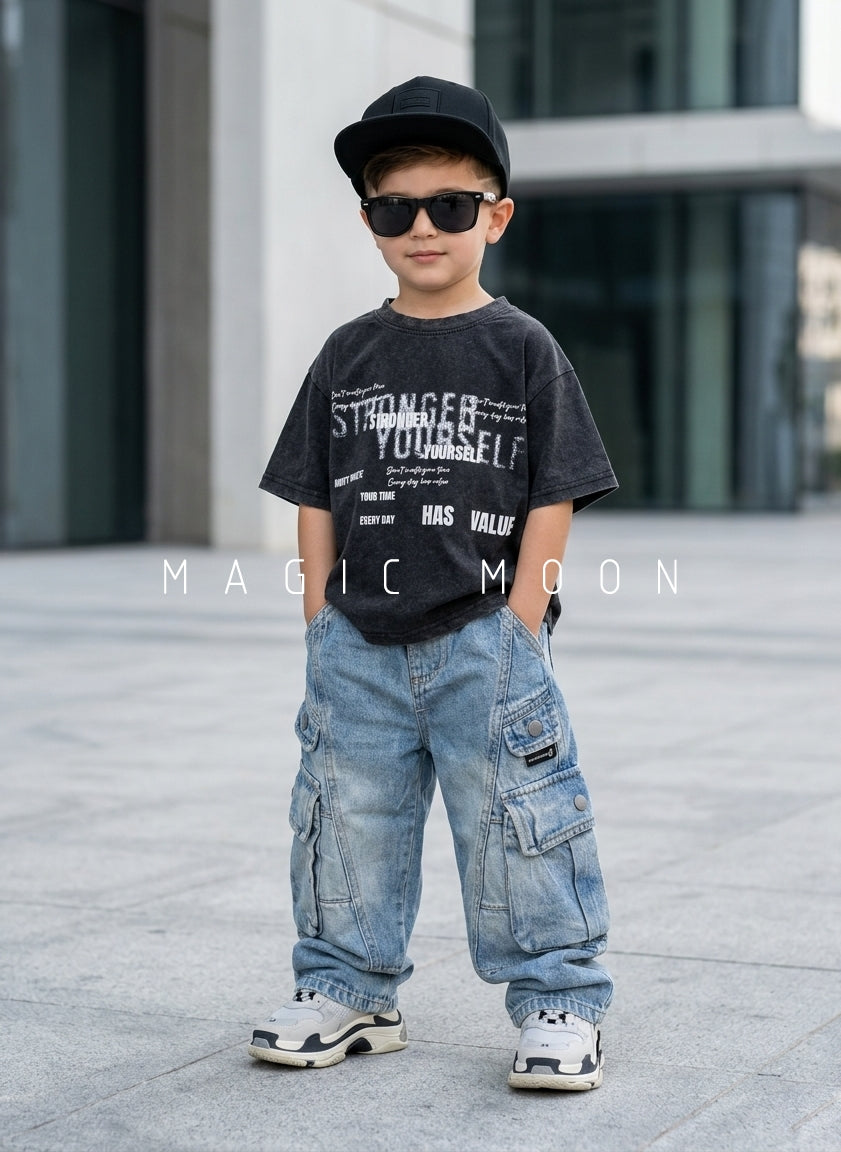 HS01 Unisex Half Sleeve Oversized T Shirt