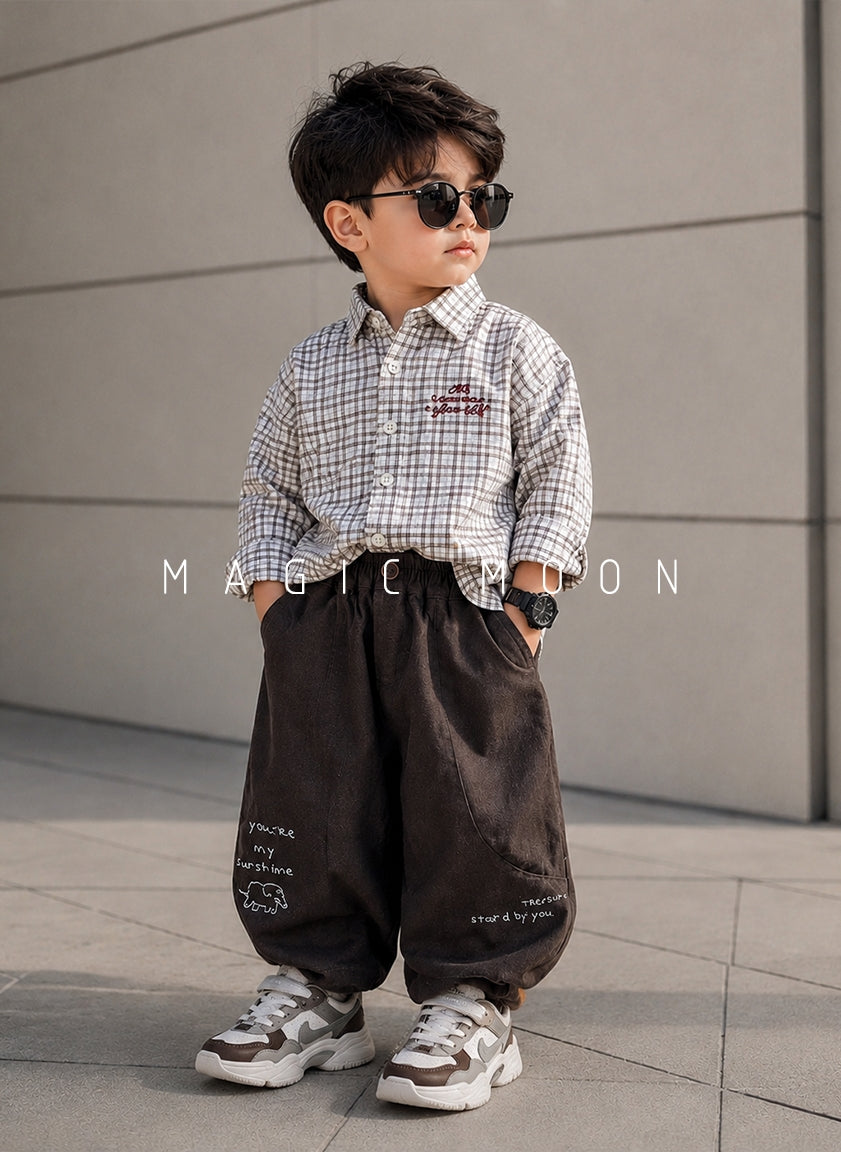 SHFS17 Boys Full Sleeve Oversized Shirt