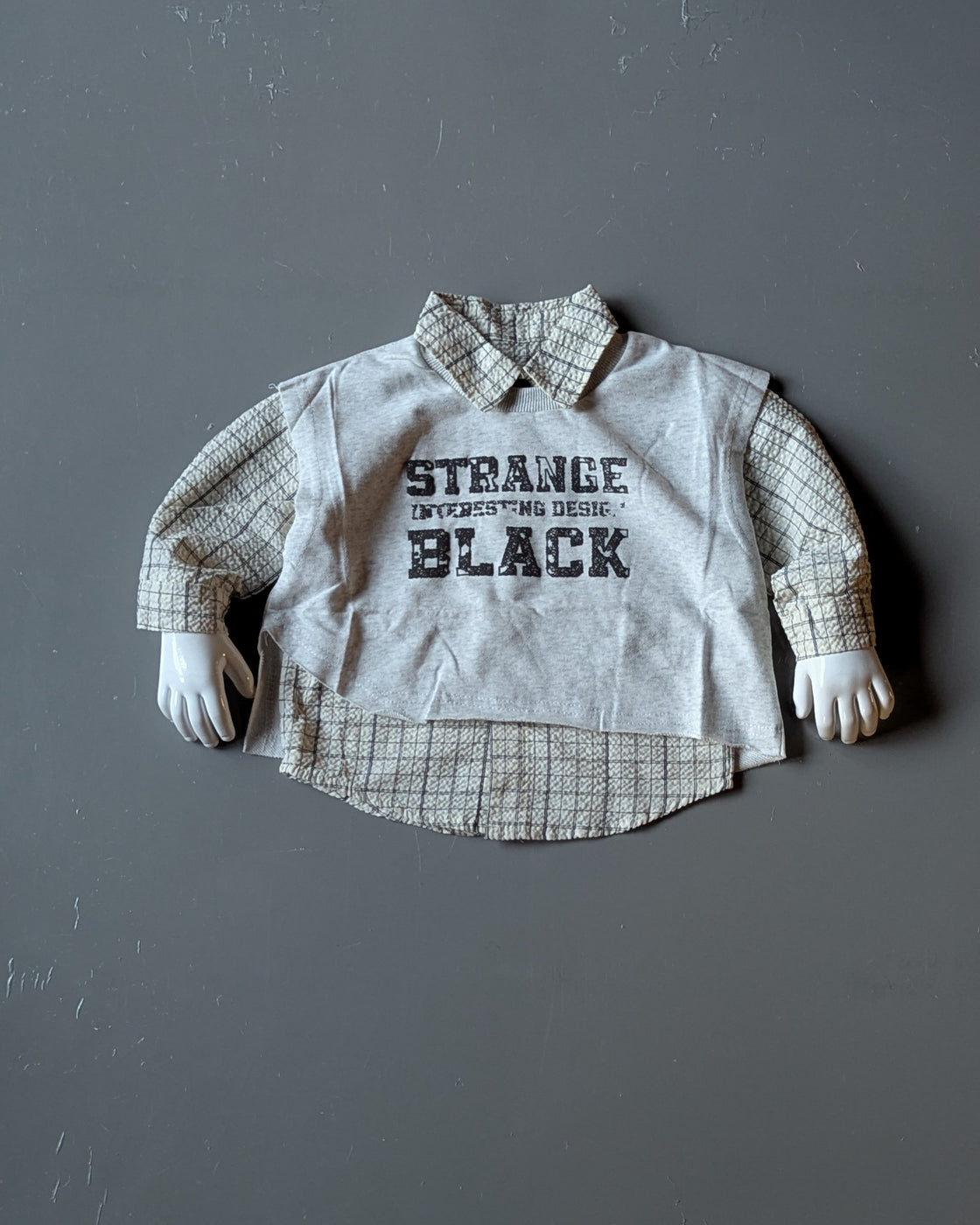 Unisex Full Sleeve Oversized Layered Look T Shirt