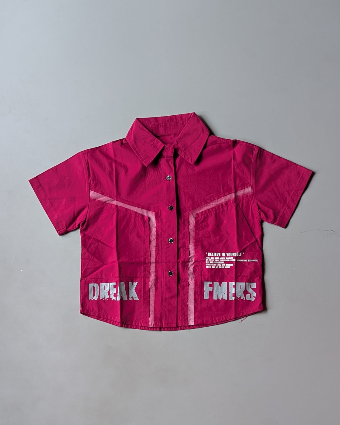 Unisex Half Sleeve Oversized Shirt