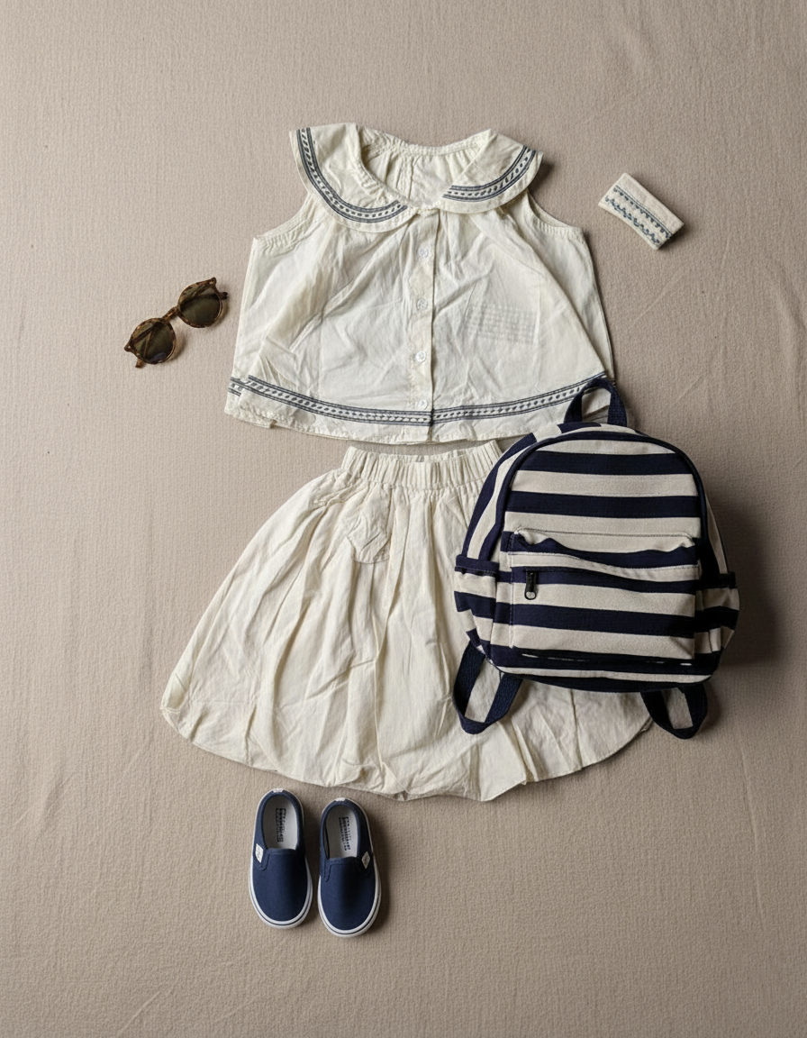 Girls Skirt and Top Set