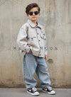 Unisex Full Sleeve Oversized Denim Jacket