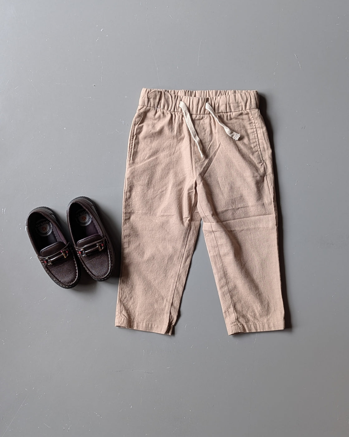 Linen Pant ( Beige-colored)