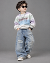 TSHCMB03 Unisex Full Sleeve Oversized T Shirt with Super Baggy Jeans
