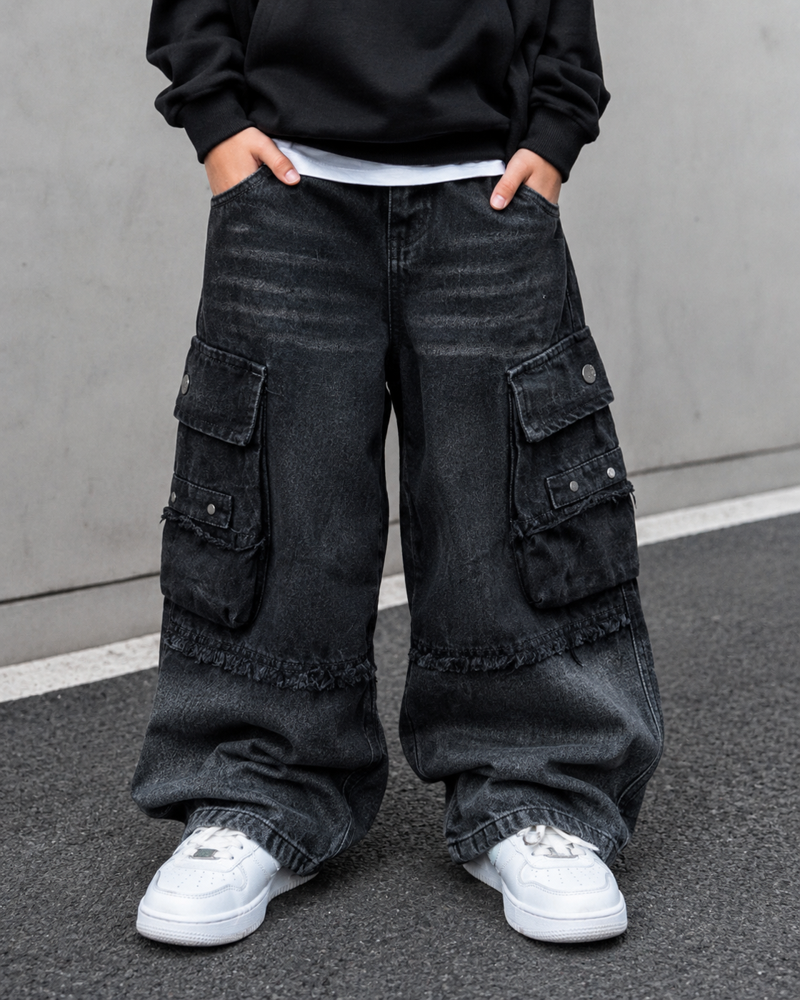 JN1006 Unisex Super Baggy Jeans