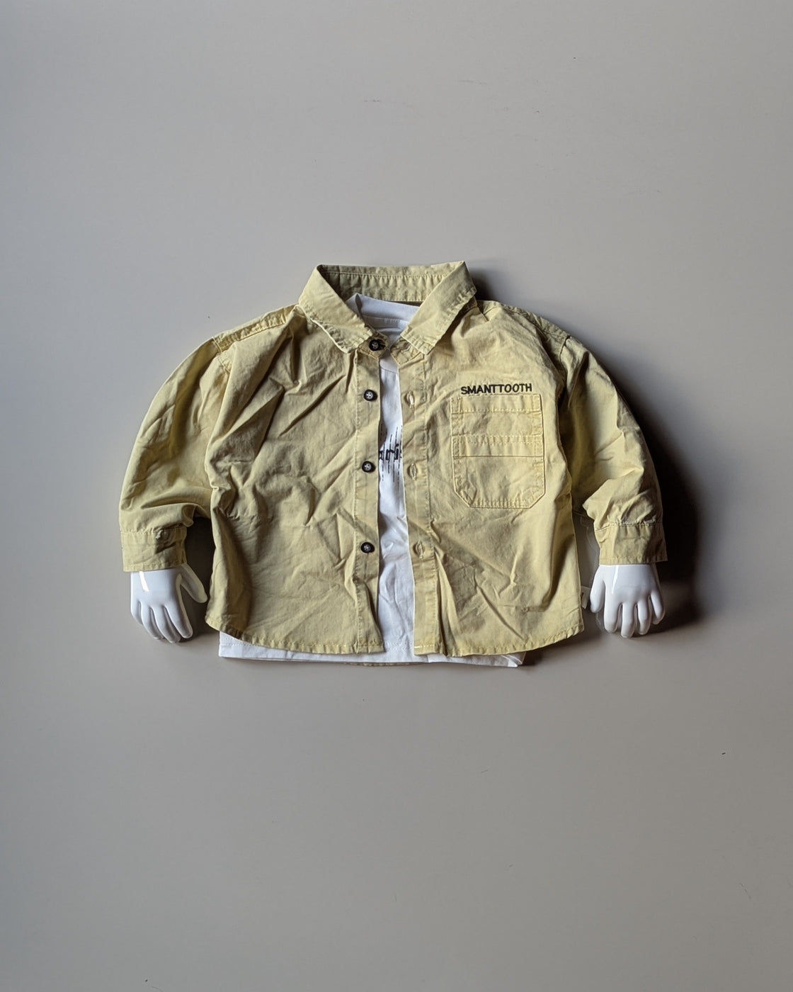 JKT02 Unisex Full Sleeve Oversized Shirt with Inner T Shirt