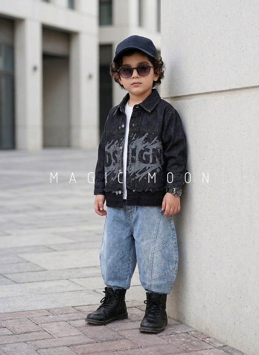 SHFS18 Boys Full Sleeve Oversized Denim Shirt