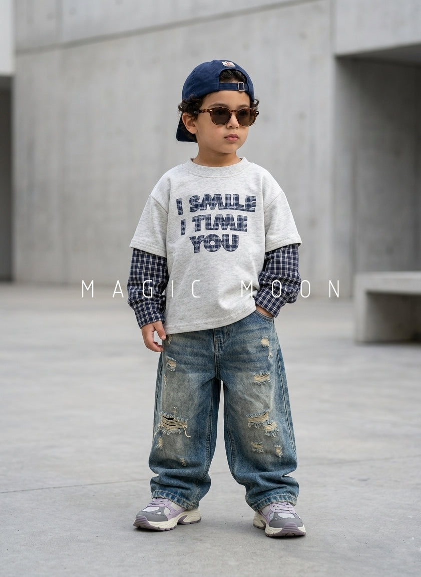 TSS01 Unisex Full Sleeve Oversized T Shirt