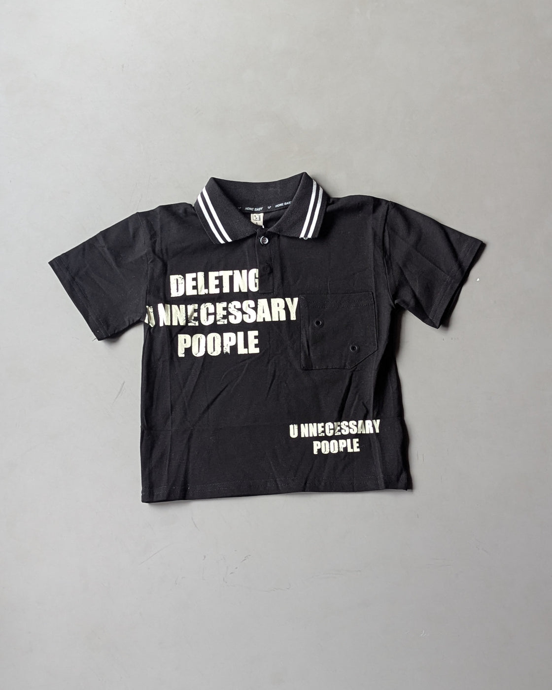 TSPL01 Unisex Half Sleeve Oversized Polo T Shirt