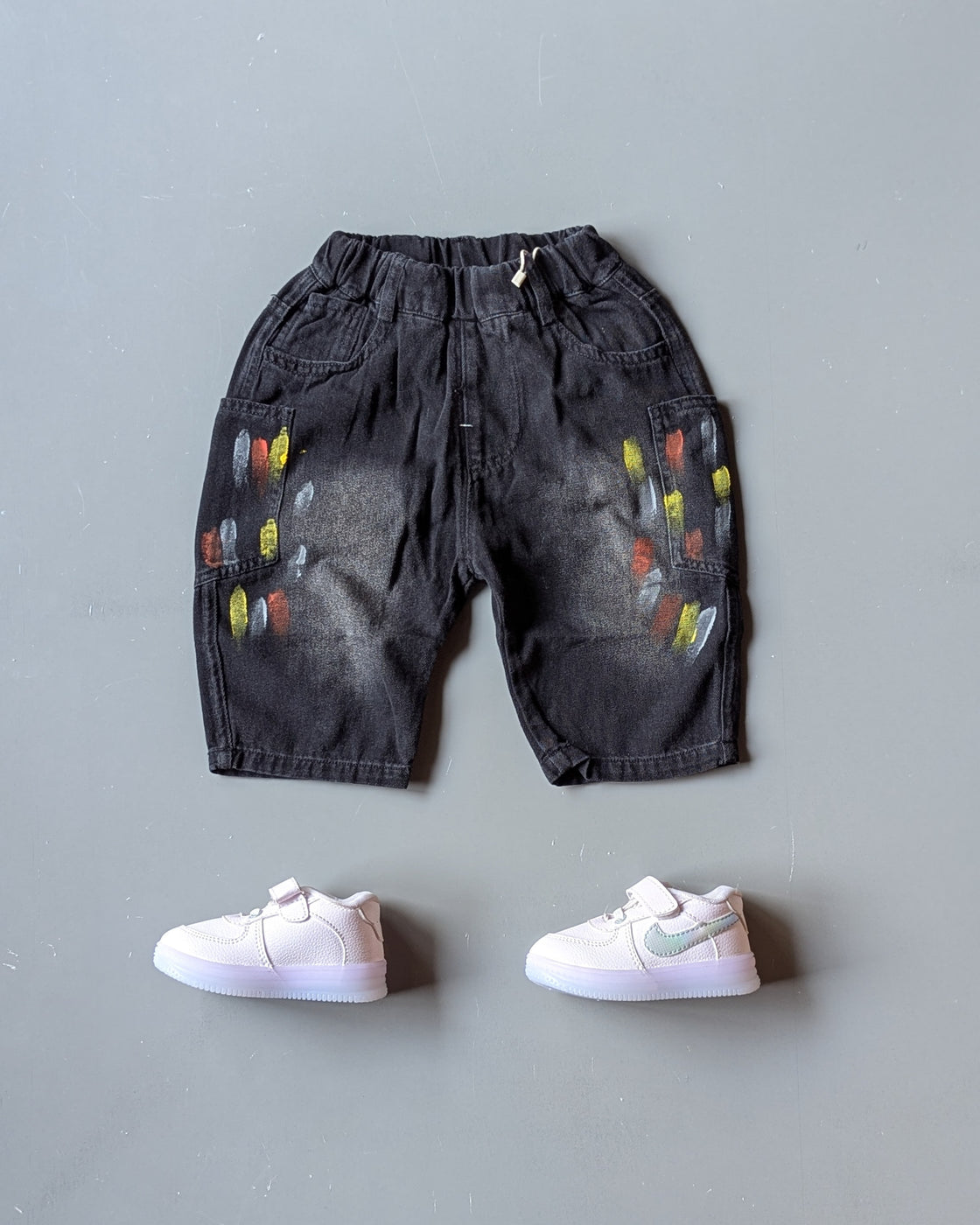 Unisex Knee Length Denim Shorts