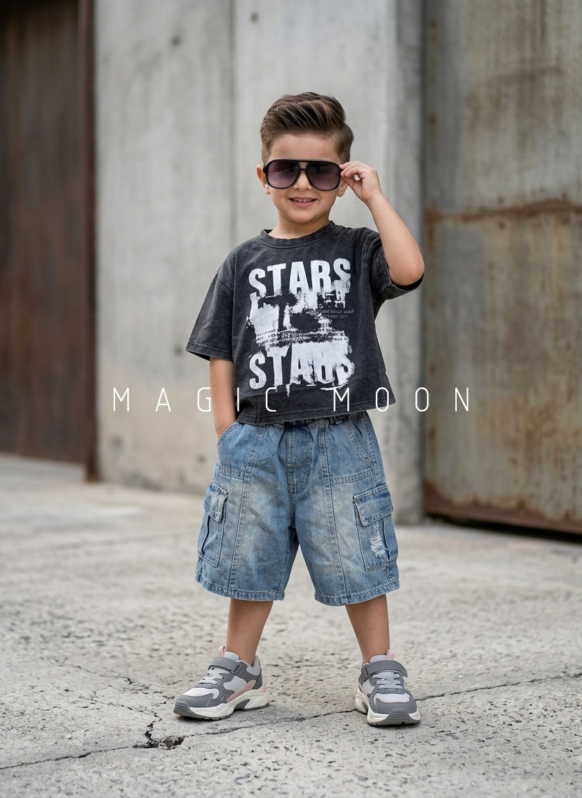 HS01 Unisex Half Sleeve Oversized T Shirt