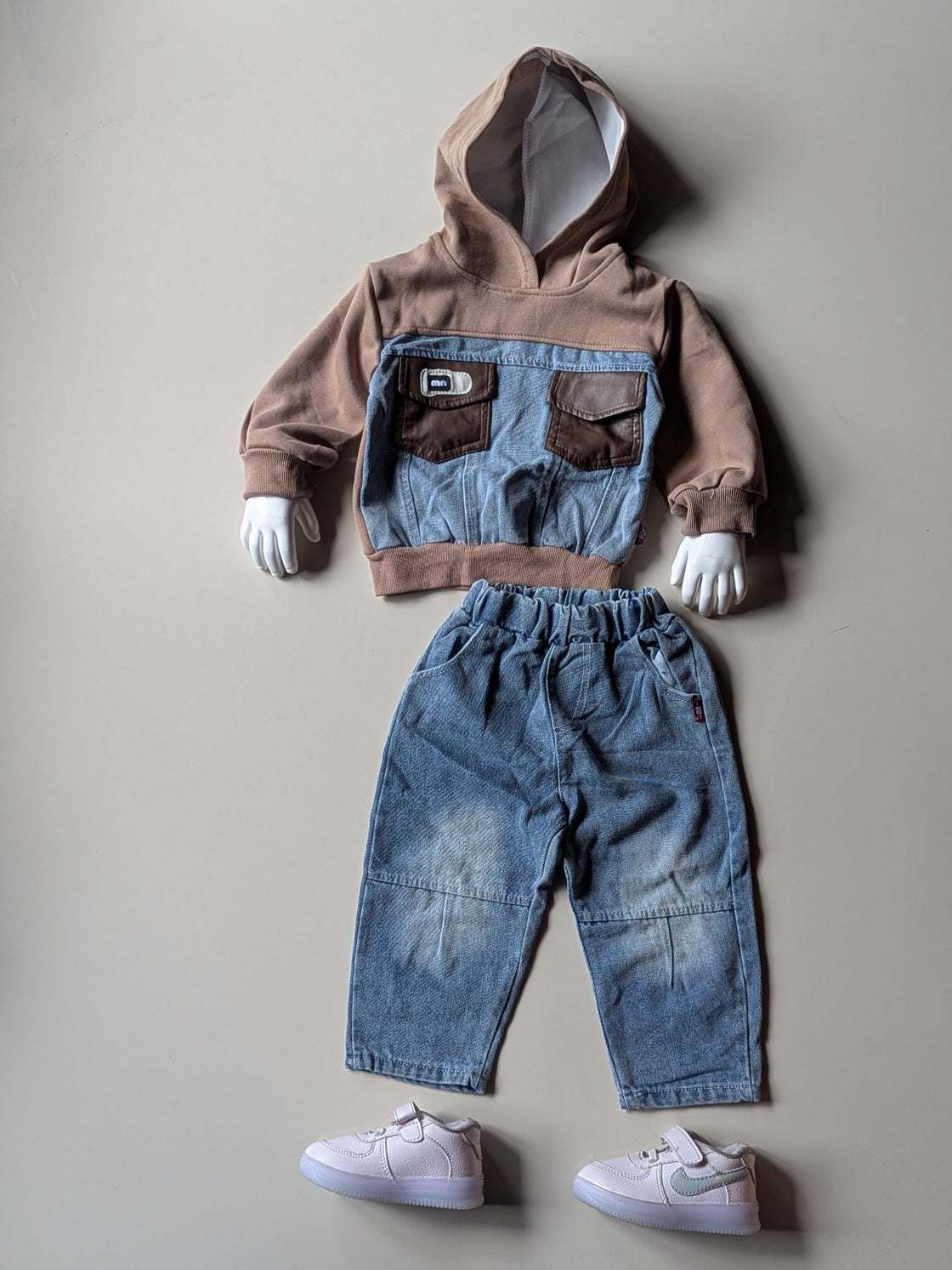 ST106 Unisex Full Sleeve Oversized Hooded T Shirt and Pant Set
