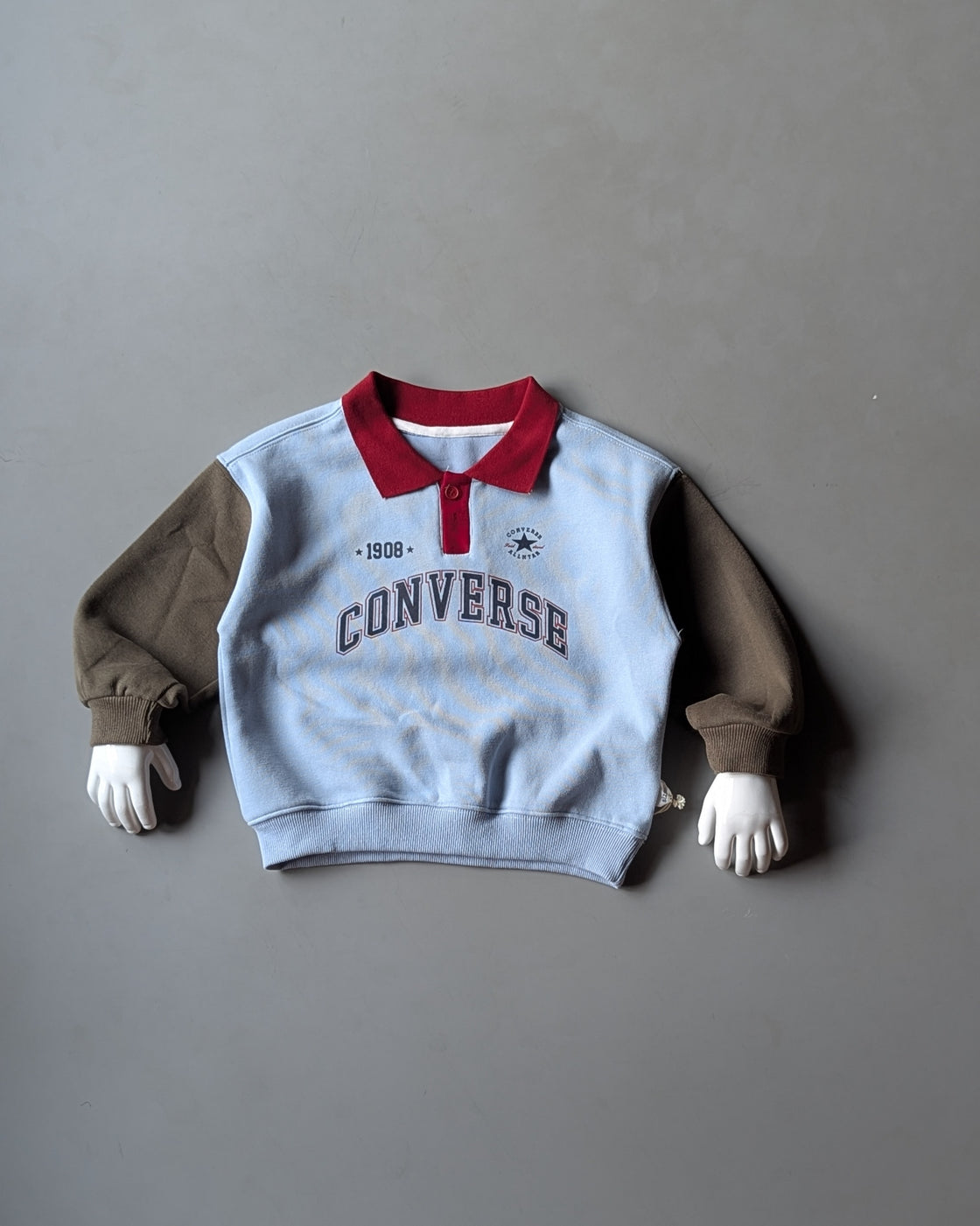 TSS03 Unisex Full Sleeve Oversized Polo T Shirt