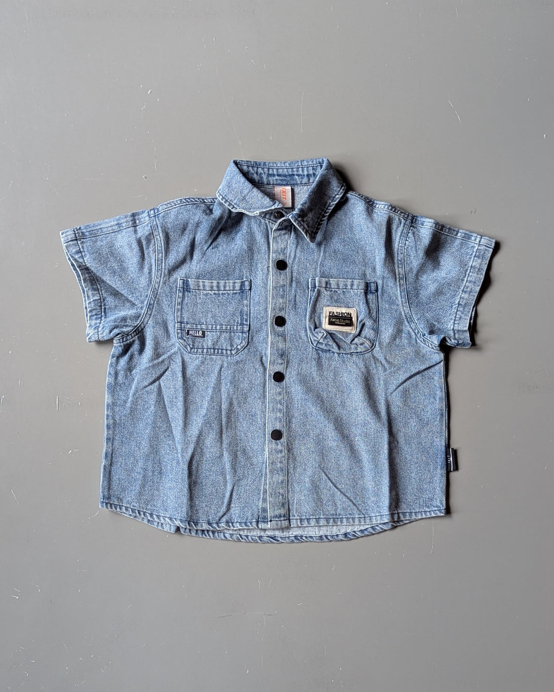 Boys Half Sleeve Denim Shirt