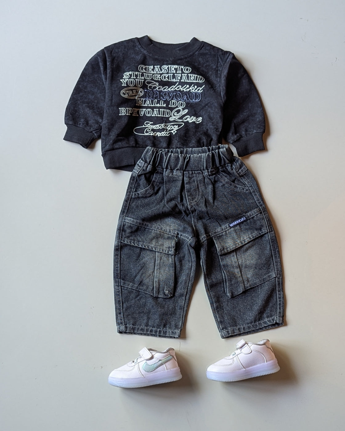 STIM116-01 Unisex Full Sleeve Oversized T Shirt and Pant Set