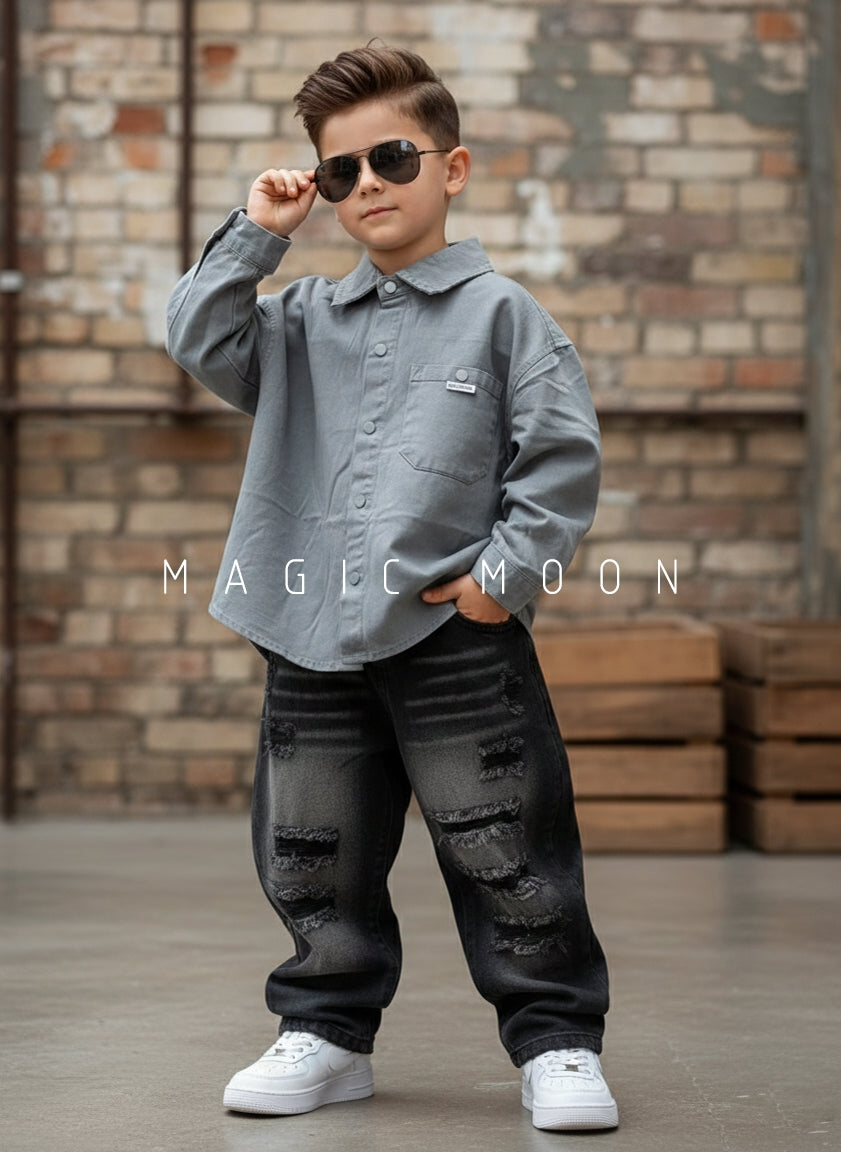 Unisex Full Sleeve Oversized Shirt