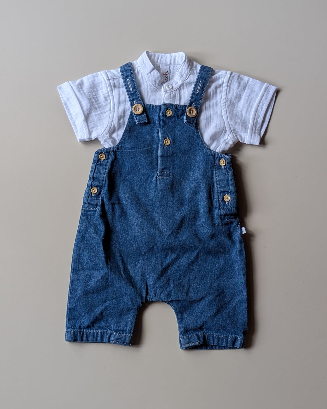 NB01 Unisex Half Sleeve Shirt with Romper Set