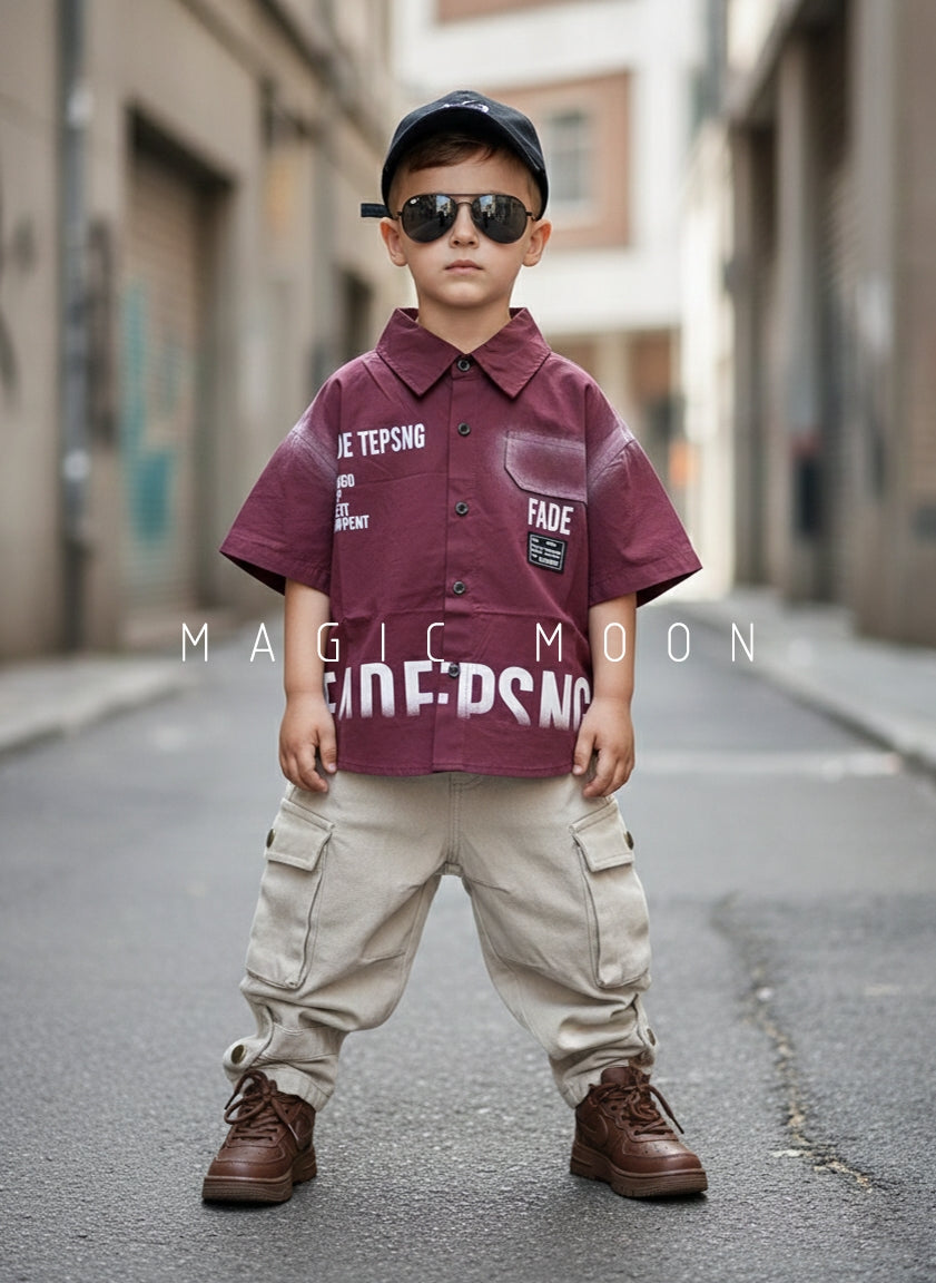 Unisex Half Sleeve Oversized Shirt