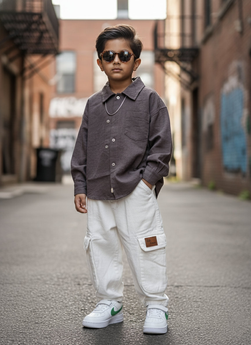 Unisex Full Sleeve Oversized Shirt