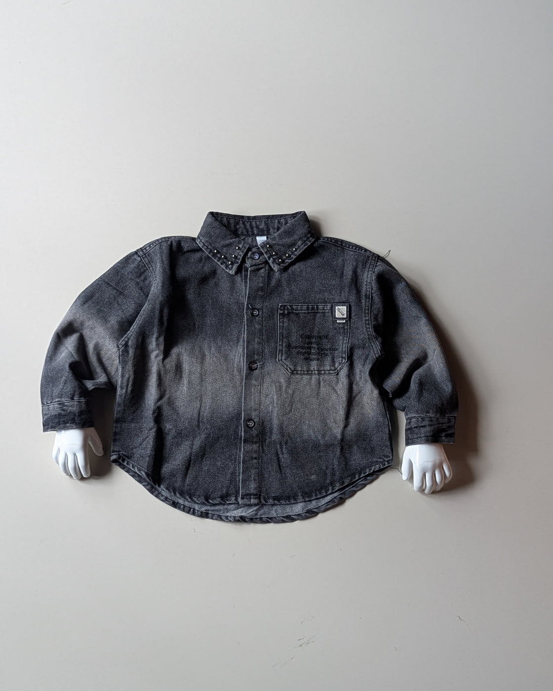SHFB05 Unisex Full Sleeve Oversized Denim Shirt