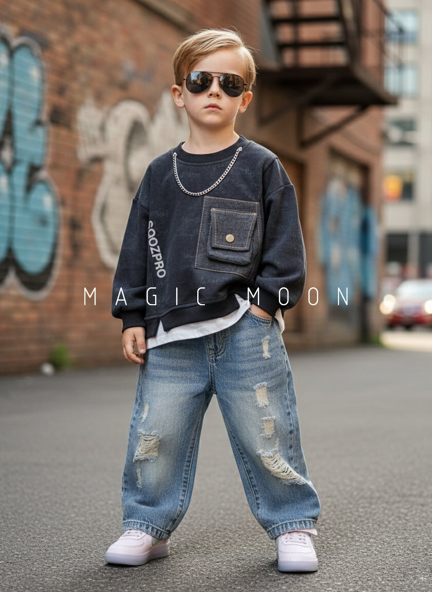 Unisex Full Sleeve Oversized T Shirt