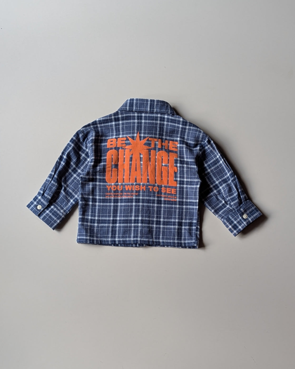 SHFS15 Boy's Full Sleeve Oversized Back Printed Shirt