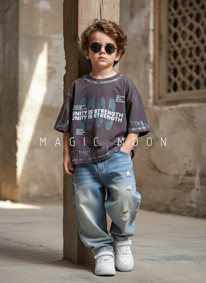 Unisex Half Sleeve Oversized T Shirt