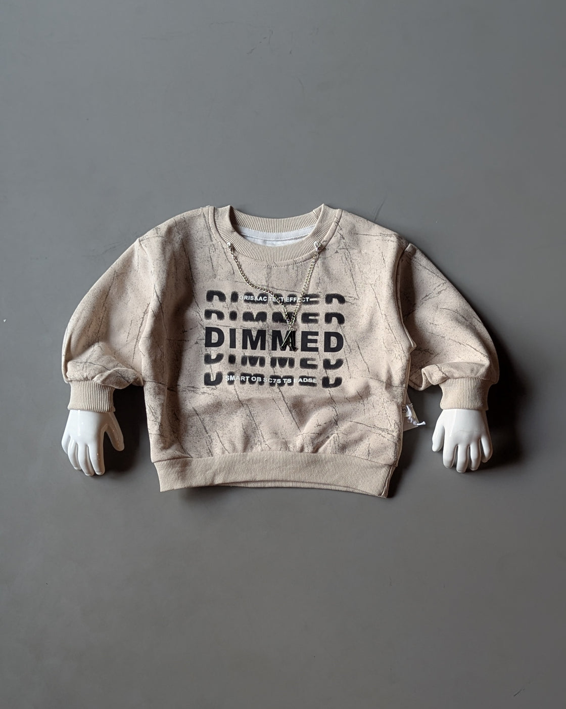 TSS01 Unisex Full Sleeve Oversized T Shirt with Chain