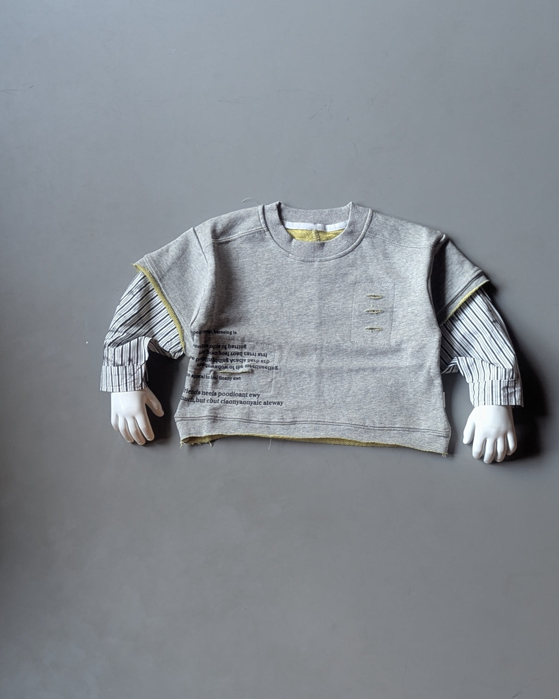 TSS01 Unisex Full Layered Sleeve Oversized T Shirt