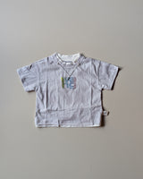 TSHIMZ02-01 Unisex Half Sleeve Oversized T Shirt with Attached Chain
