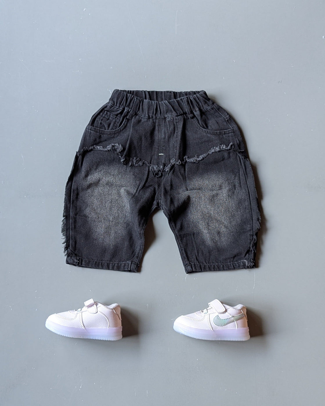 Unisex Knee Length Denim Shorts