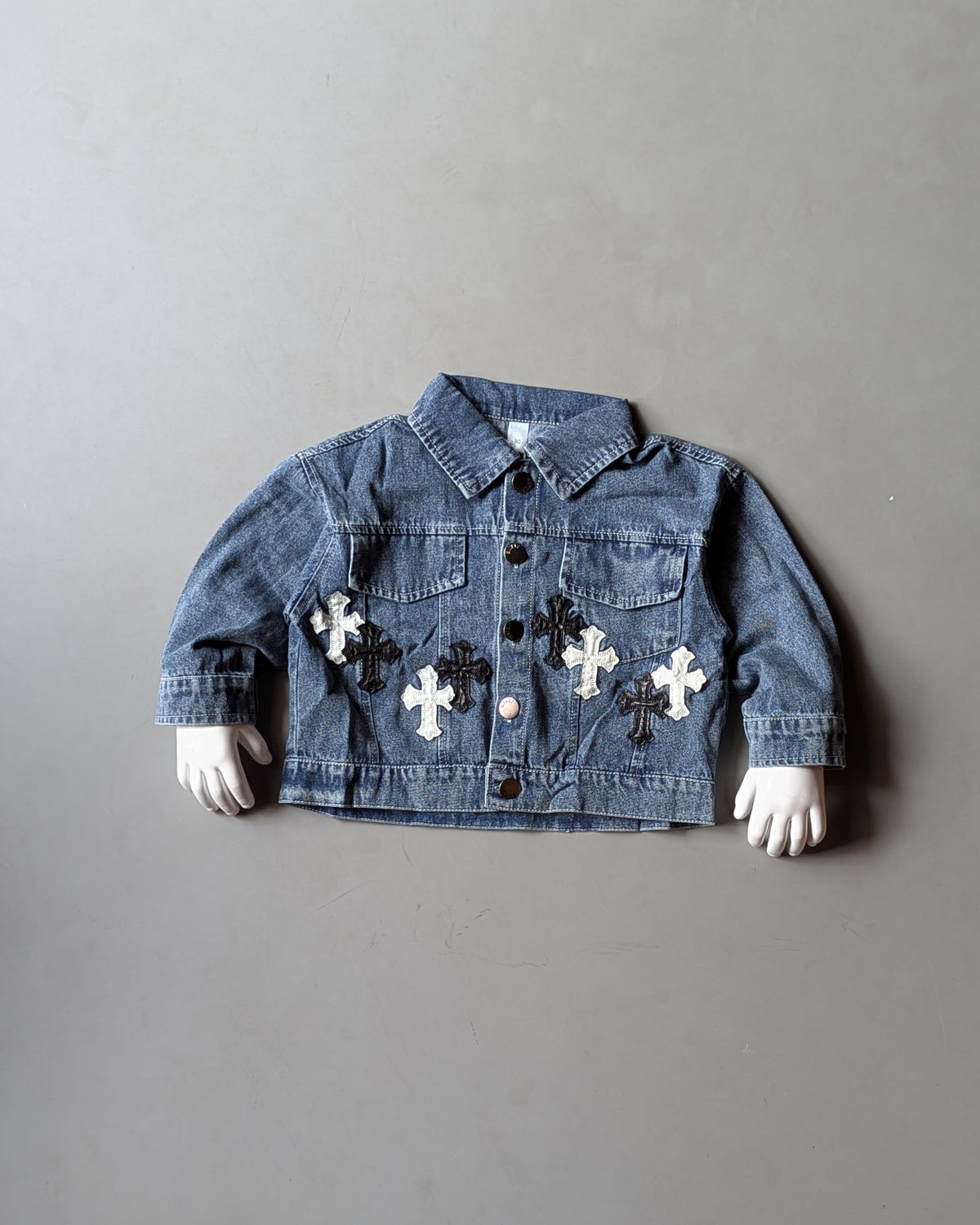 JKT02 Unisex Full Sleeve Oversized Denim Jacket