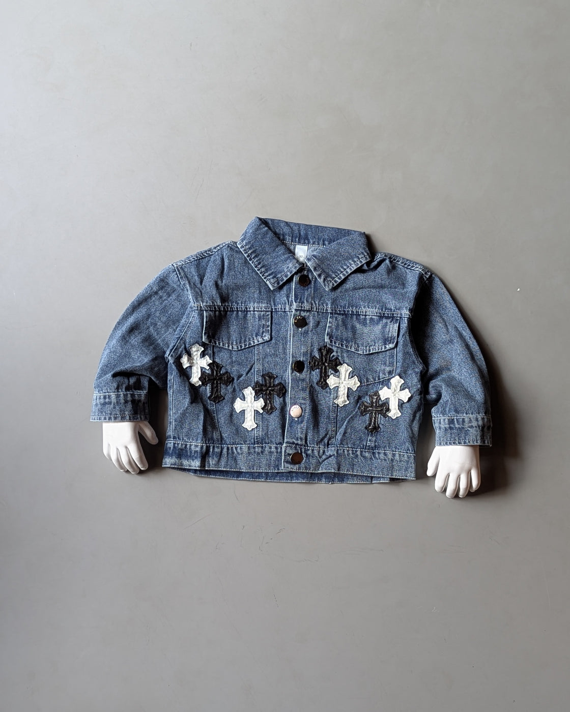 JKT02 Unisex Full Sleeve Oversized Denim Jacket