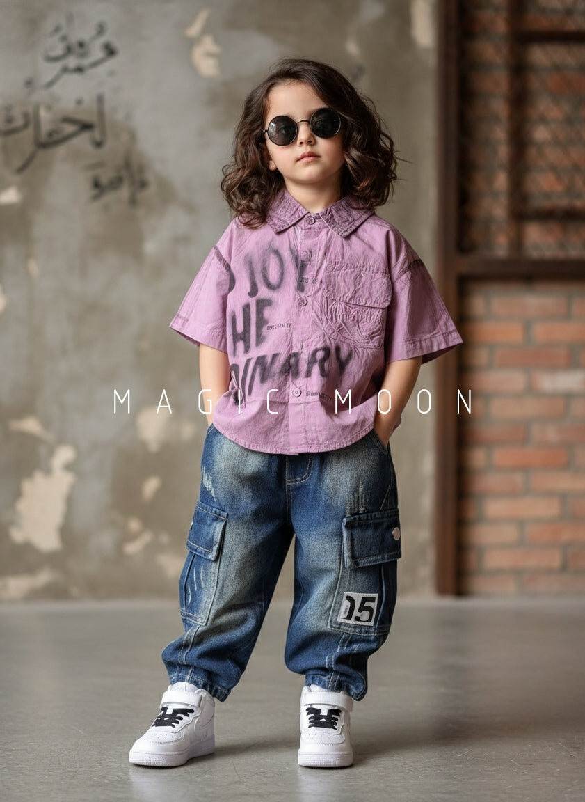 Unisex Half Sleeve Oversized Shirt