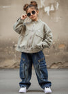 Unisex Full Sleeve Oversized Zipper Jacket