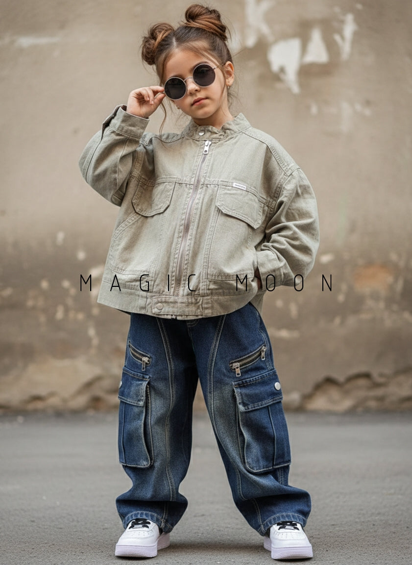 Unisex Full Sleeve Oversized Zipper Jacket