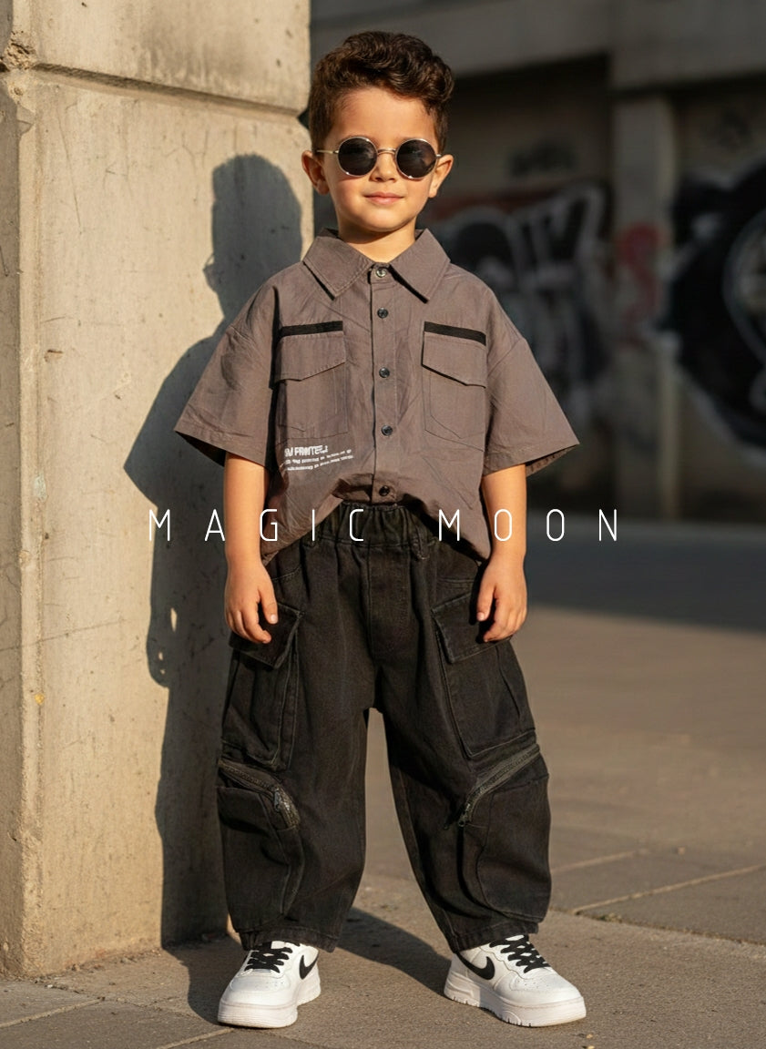 Unisex Half Sleeve Oversized Shirt