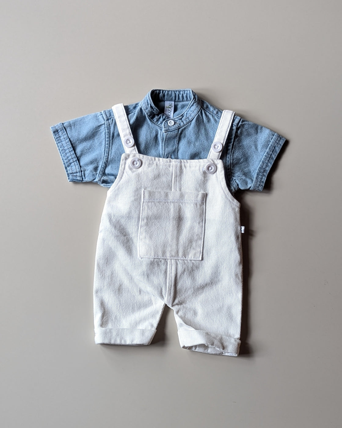 NB01 Unisex Half Sleeve Shirt with Dungaree