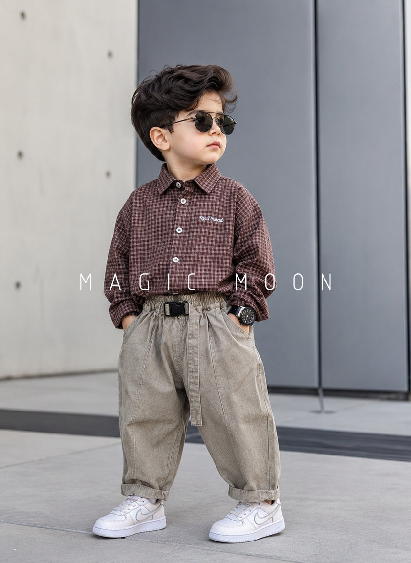 SHFS17 Boys Full Sleeve Oversized Shirt
