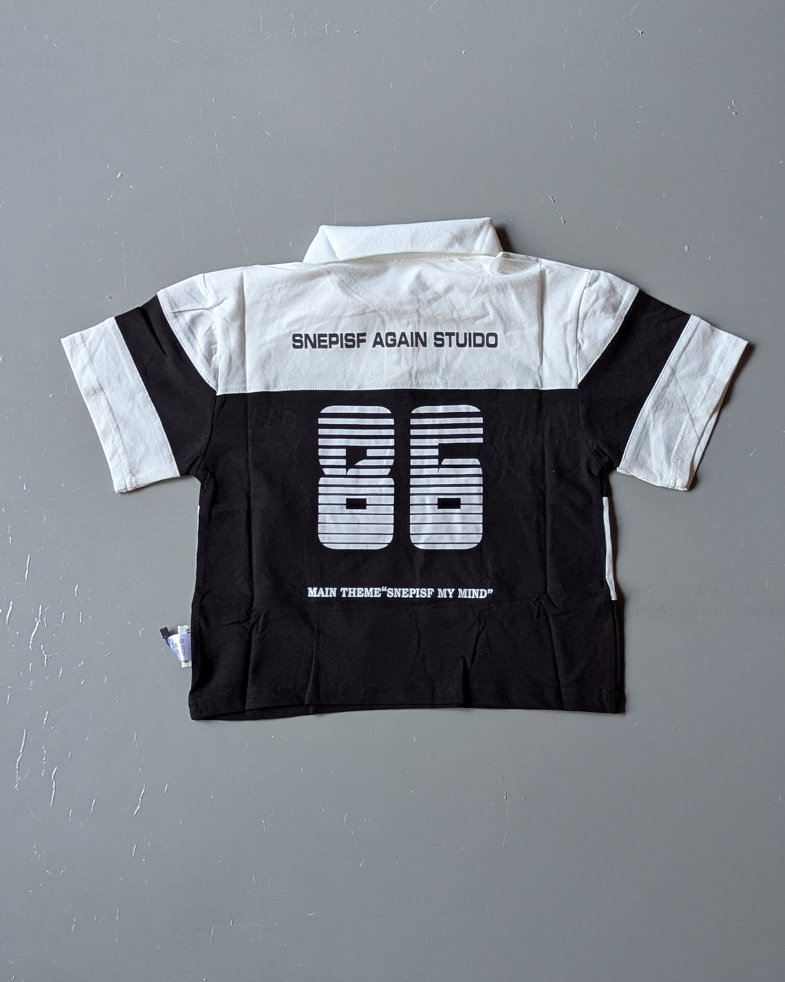 Unisex Half Sleeve Oversized Polo Neck T Shirt