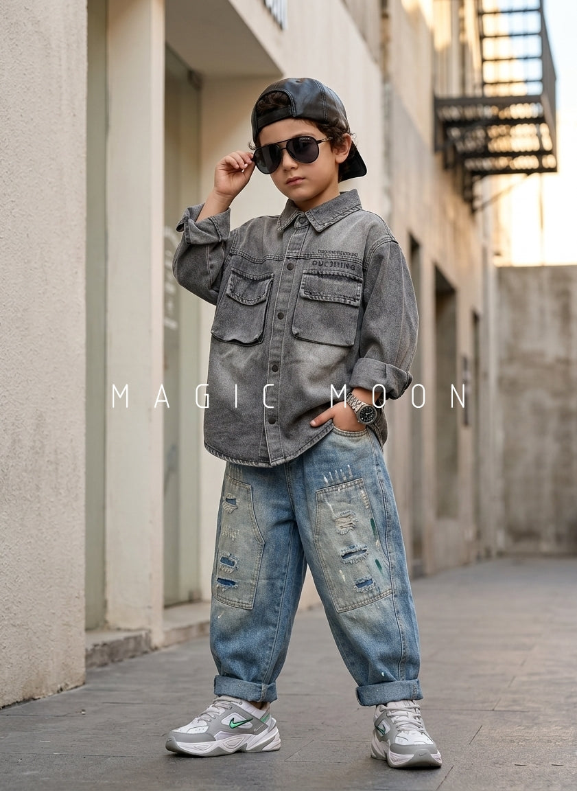 SHFB01 Unisex Full Sleeve Oversized Shirt