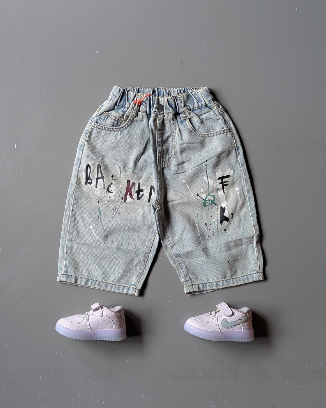 Unisex Knee Length Denim Shorts