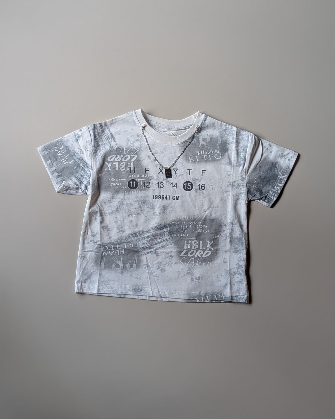 TSHS01 Unisex Half Sleeve Oversized T Shirt with Chain