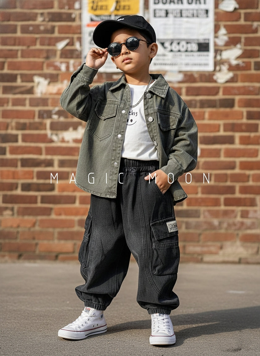 Unisex Full Sleeve Jacket, Inner T Shirt and Pant Set