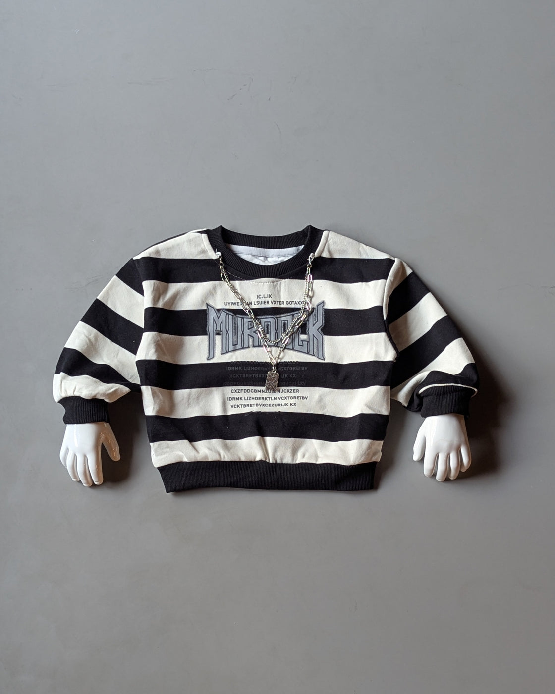 TSS01 Unisex Full Sleeve Oversized T Shirt with Chain