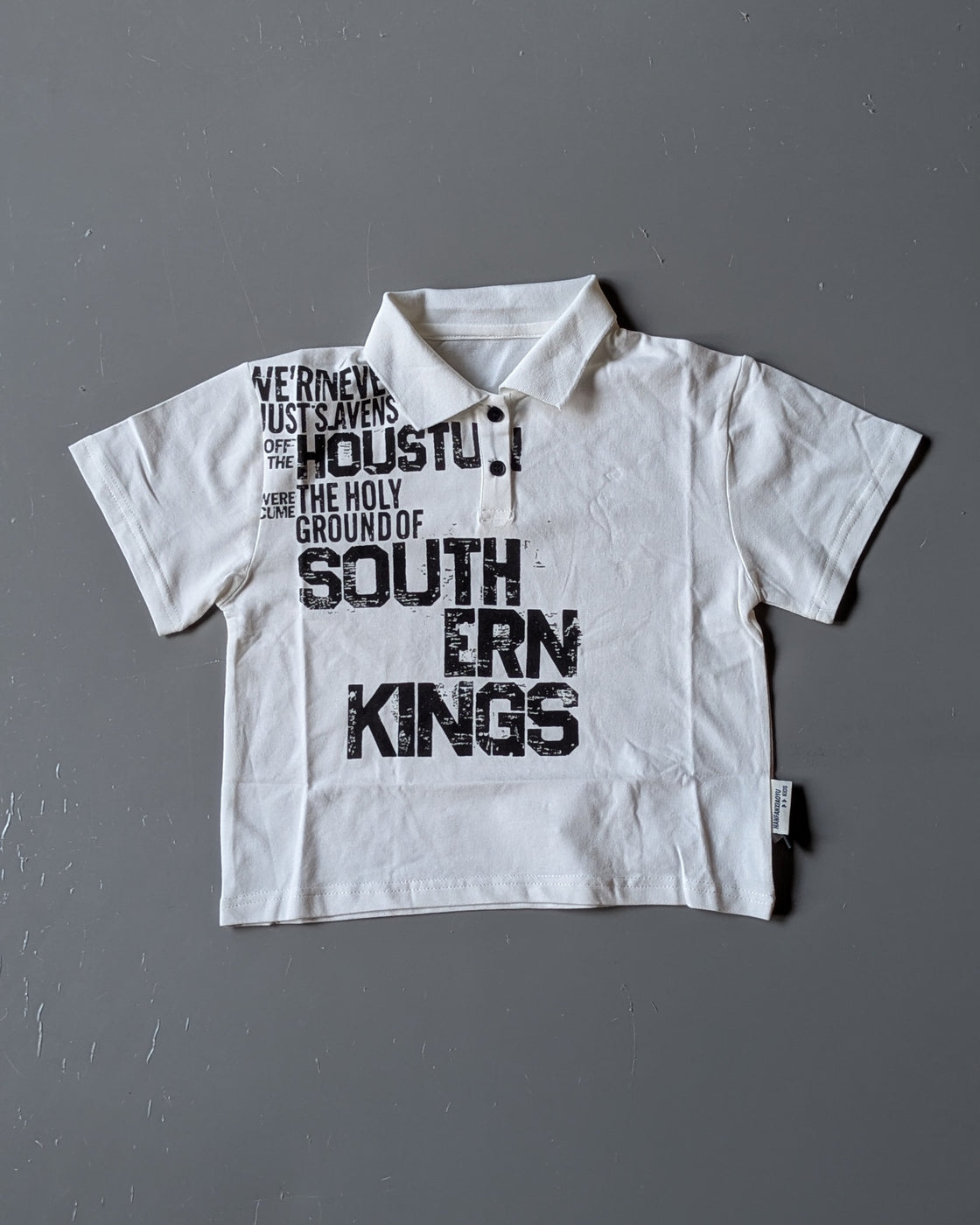 Unisex Half Sleeve Oversized Polo Neck T Shirt