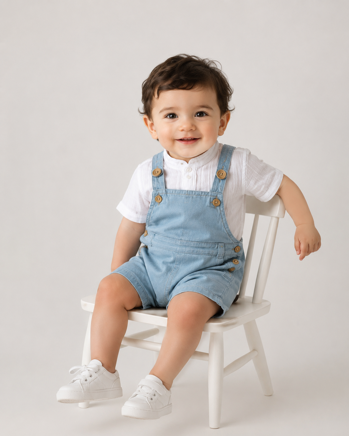 NB01 Unisex Half Sleeve Shirt with Romper Set
