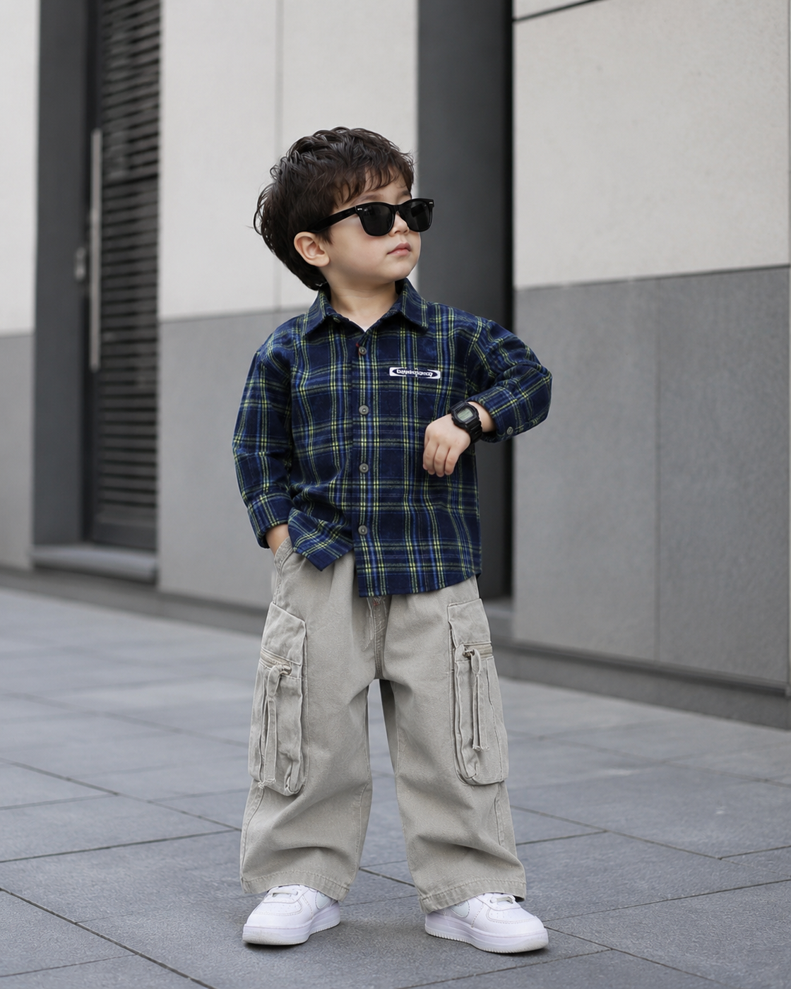 SHTCW03-01 Boys Full Sleeve Oversized Shirt