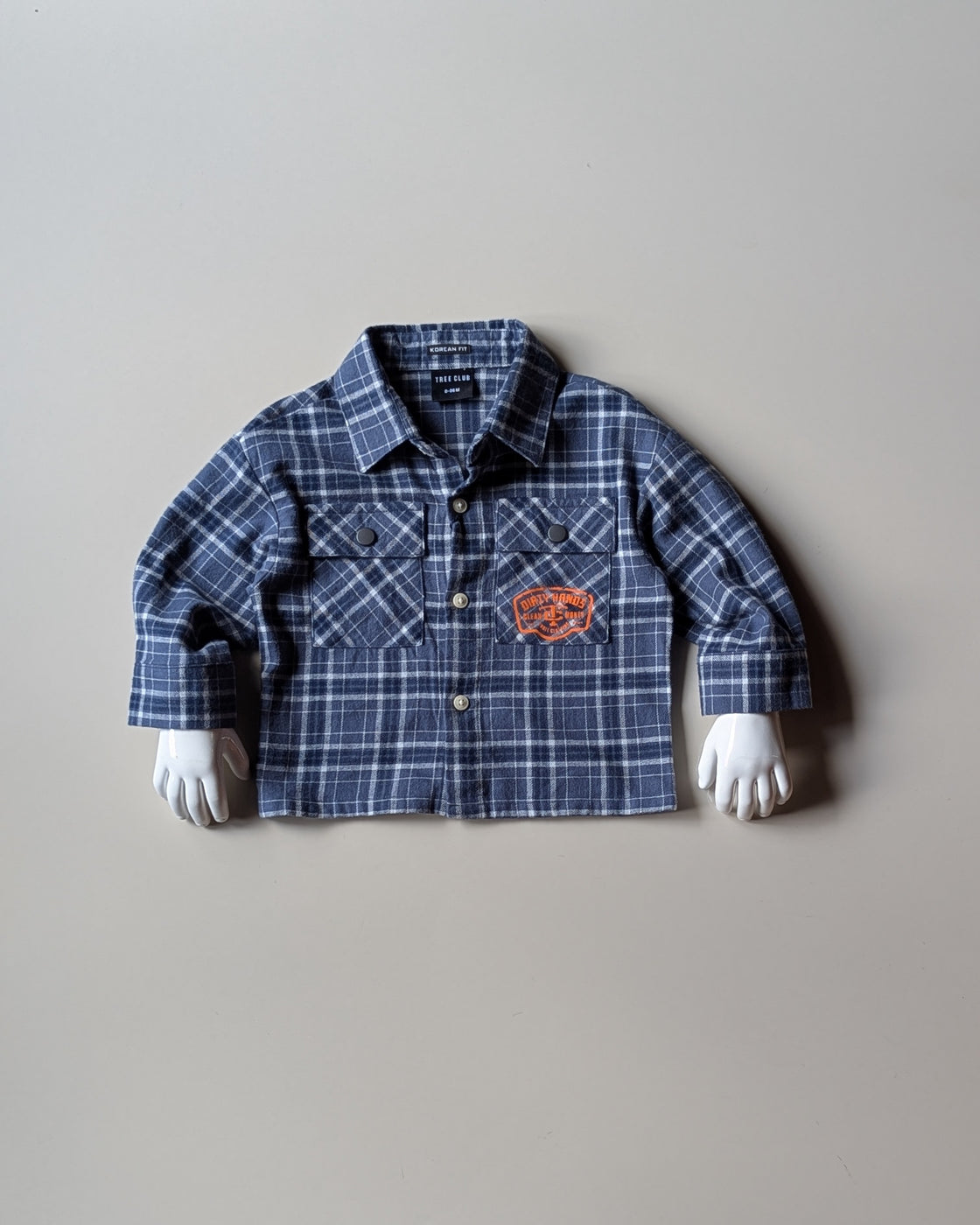 SHFS15 Boy's Full Sleeve Oversized Back Printed Shirt
