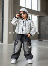 Girl's Full Sleeve Oversized Hoody